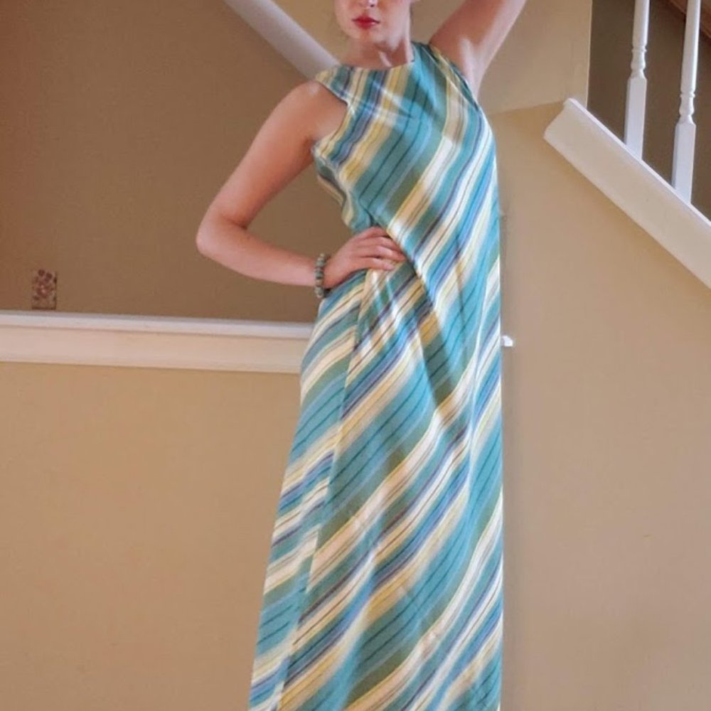 Silk Liz Claiborne Striped Dress Size 10